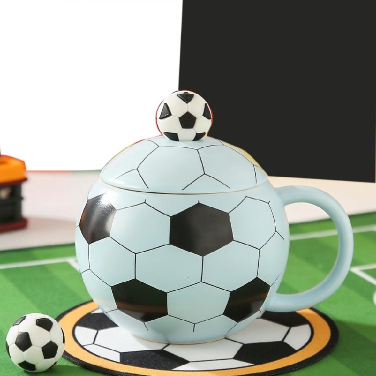 Kreativer Fußball-Form Trinkbecher 14oz Keramik-Fußballbecher Für Partys DekorationUnd Sammlerstücke