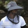 1pc Men'S Outdoor Breathable Sun Hat with A Mask,Outdoor UV-protective,breathable,multi-functional Sun Hat for Fishing,climbing