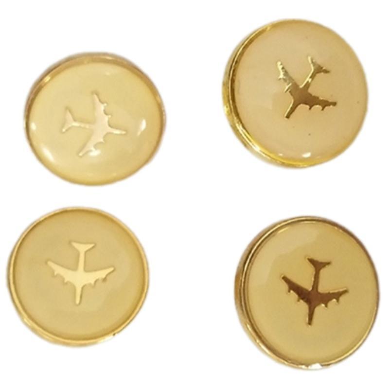 

4 Pcs Alloy Buttons Jackets Pants Buttons Sewing Buttons Uniform Buttons