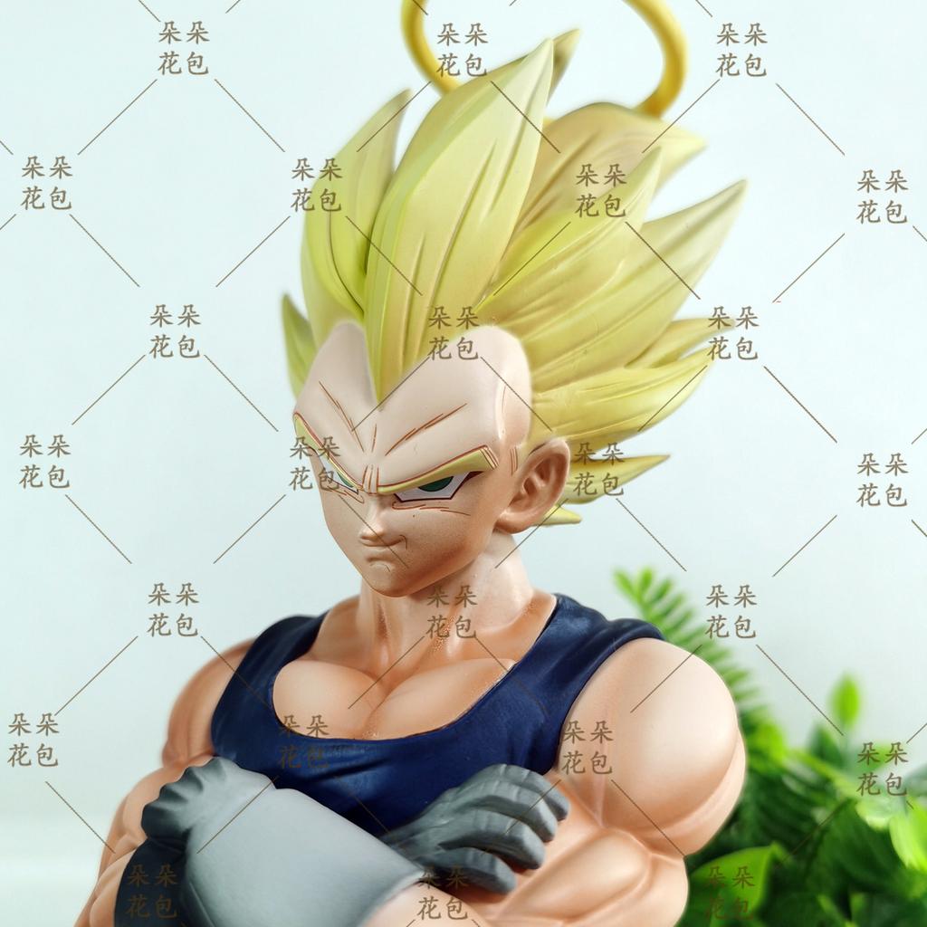 Dragon Ball Vegeta GK Figure Super Saiyan Angel Form Collectible Anime Statue With Bust Ornament Desk Decor For Otaku Anime Fans