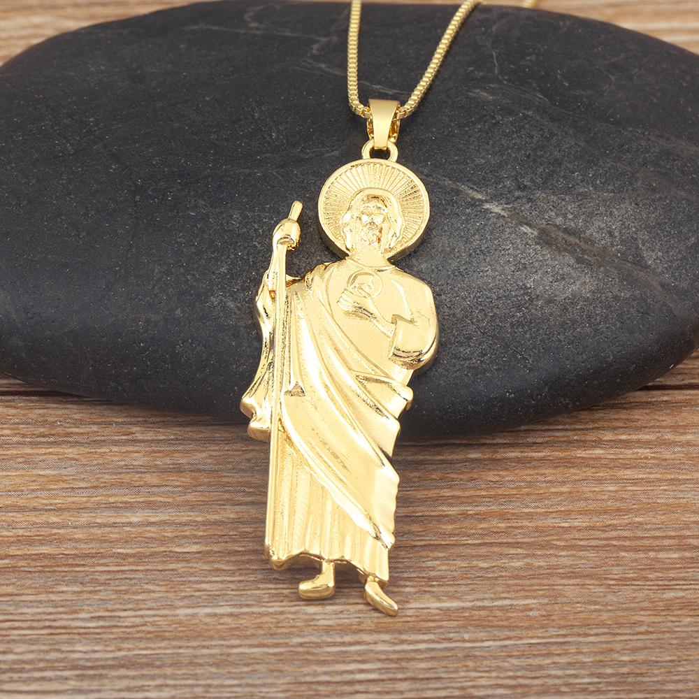 Nidin New Fashion Religious Style S/M/L Sizes Choice Charm Pendant Necklace For Women Choker Chain Lady Jewelry Daily Party Gift