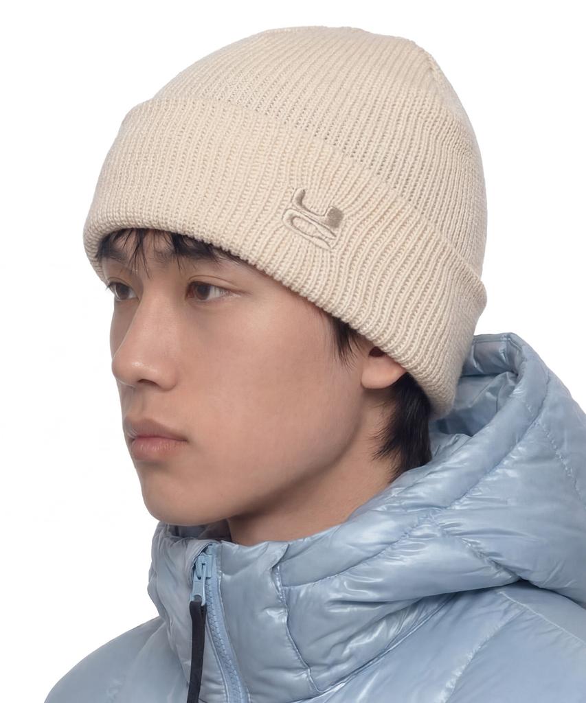 Eondeokeonteulol Winter Big Size Thick Long Beanie Warm Unisex Logo Beanie Hat Beanie / Uc / Low / Iv