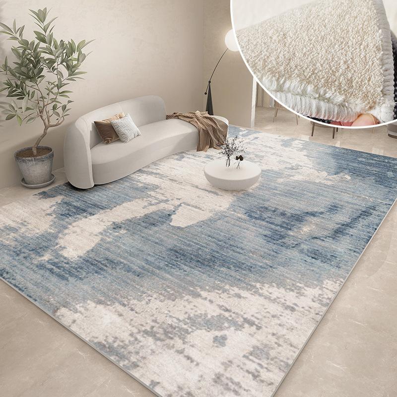 Modern Carpets for Living Room Abstract Large Area Plush Rugs Bedroom Decor Bedside Carpet Grey Thickened Floor Mat Lounge Rug