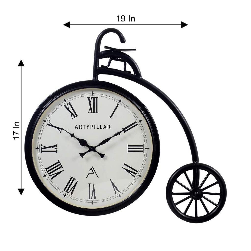 Clock for Living Room Latest Quartz Analog Wall Clock for Bedroom Cycle Design Hanging Clock with Roman Number/Home/Bedroom/Office/School