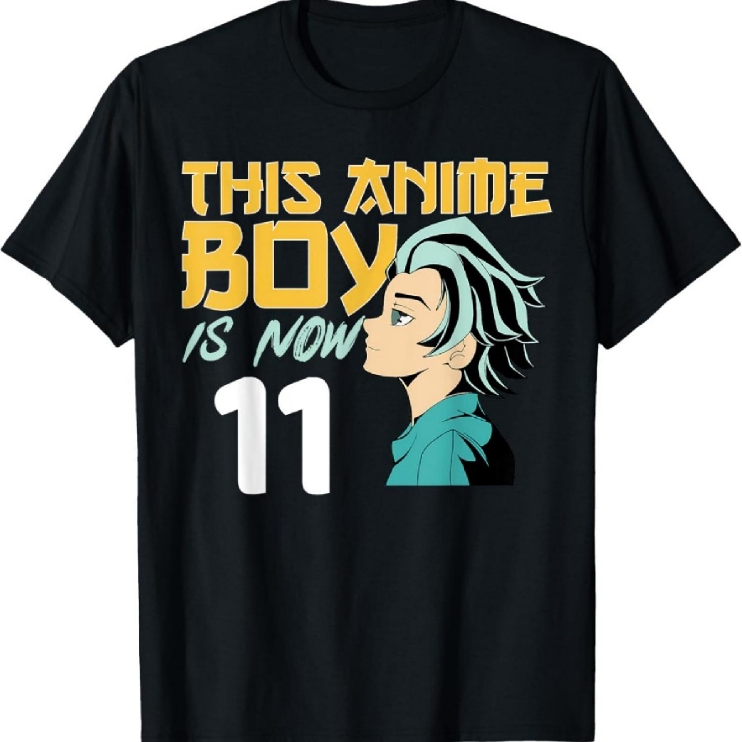 

This Anime Boy Is Now 11 Years Old 11 th Birthday Boy T-Shirt XXXXXL чёрный