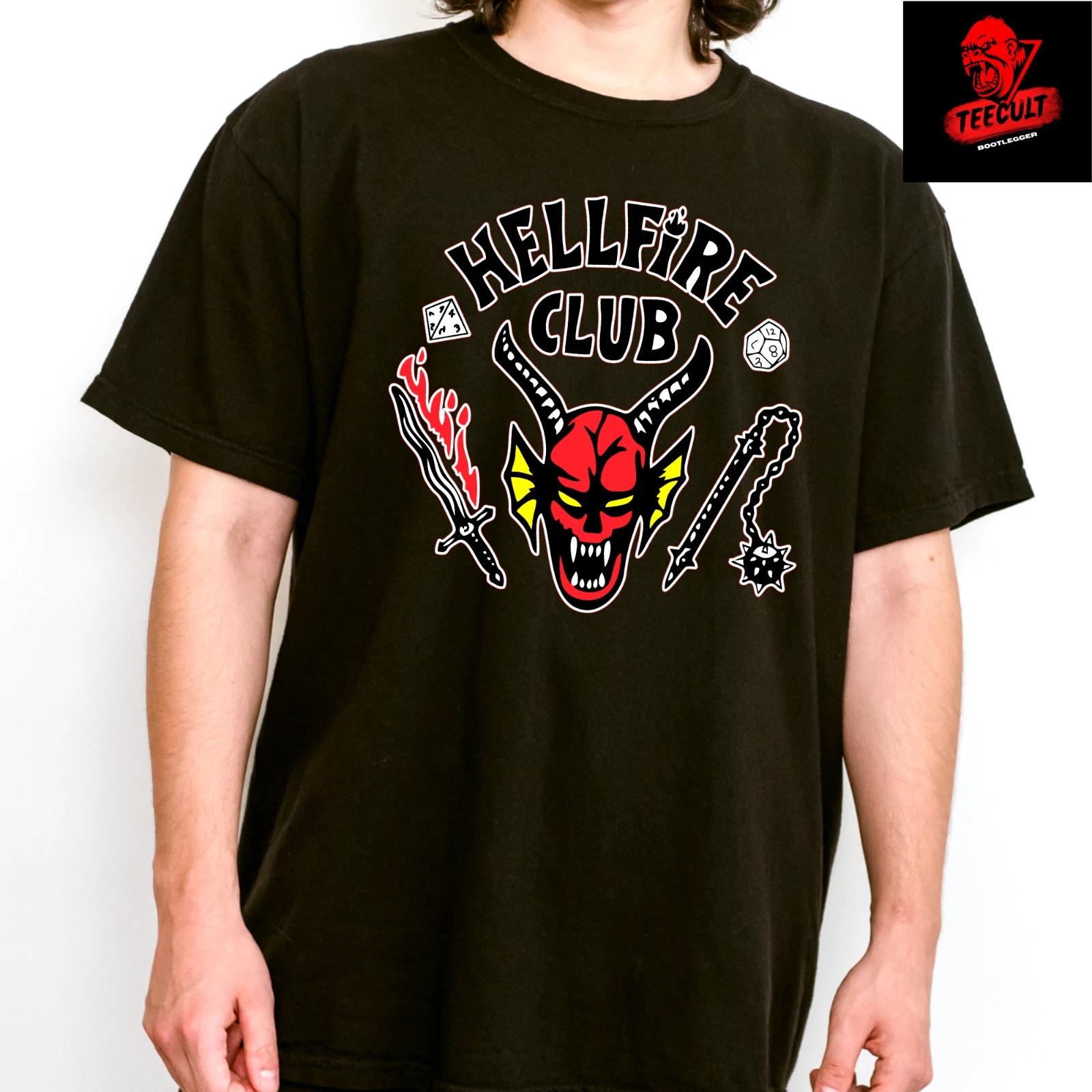 Men s and Women s T-shirts Stranger Things Hellfire Club Cult TV Series Premium Unisex XL