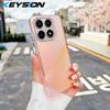 KEYSION Fashion Laser Gradient Colorful Phone Case for Xiaomi 14T 14T Pro 5G Soft TPU+PC Shockproof Back Cover for Xiaomi 14T 5G