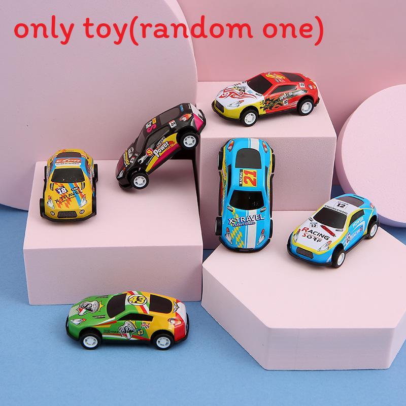 

Mini Pull Alloy Back Car Toy With Cartoon Print Design For Kids Durable Play