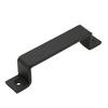 Barn Door Handle Double-holes with Screws Strong Load Bearing Matte Black Metal Hardware Heavy Duty Wooden Door Gate Pull Knob Home