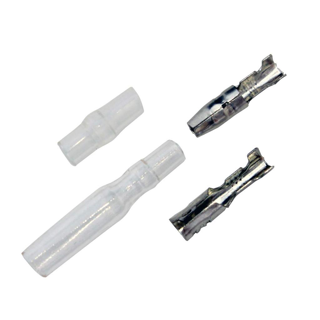 [Set of 10] Giboshi Terminal Set, 0.01 Inch (3.5 Mm) (0.3 - 1.25 Sq Sq) Male/Female with Insulated Sleeve