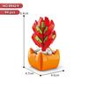 New Flowers Succulents Building Blocks Everlasting Bonsai Tree Gardens Romantic Girls Bricks Potted Plants Hot Model Kids Toys