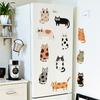 Cute Cat Wall Stickers for Kids Room Removable Self Adhesive Animal Wall Decor Cartoon Kitty Nursery Decals