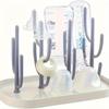 Detachable PVC Bottle Drying Rack Dust-Proof Storage for Household Milk Bottles Drying Stand