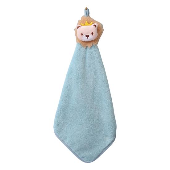 Wipe Towel Comfortable Super Absorbent Coral Fleece 3D Flower Shape Kitchen Bathroom