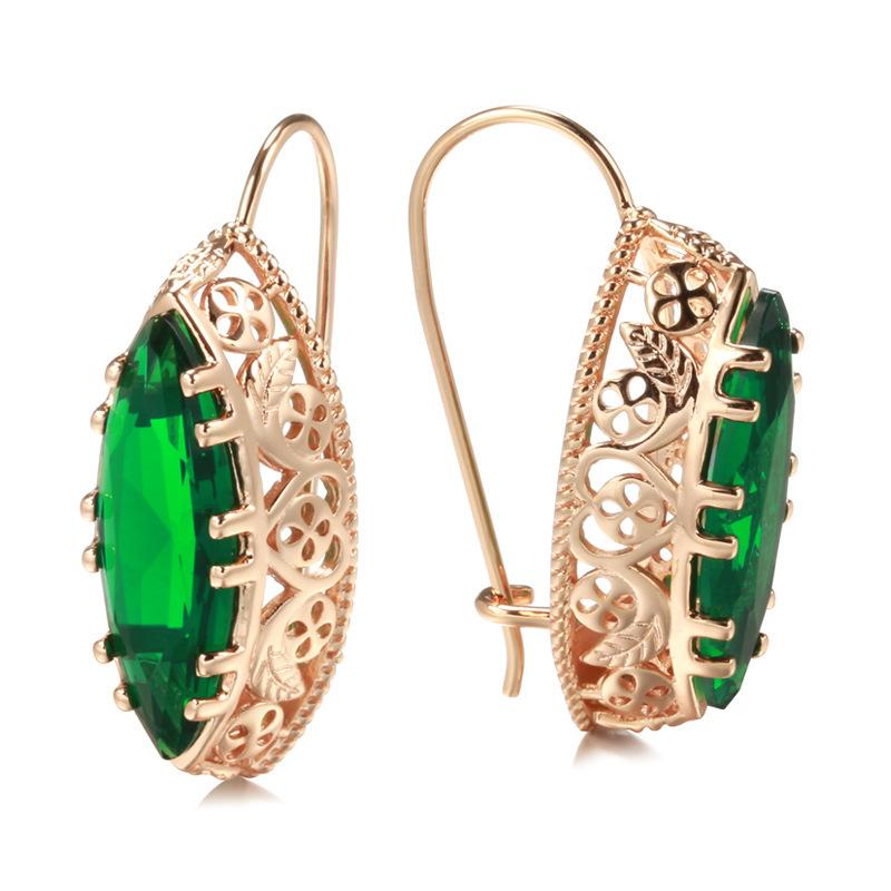 

1 пара новых модных трендовых специальных серег, уникальный дизайн с высокой текстурой, модные серьги, универсальные и персонализированные изделия. зелёный