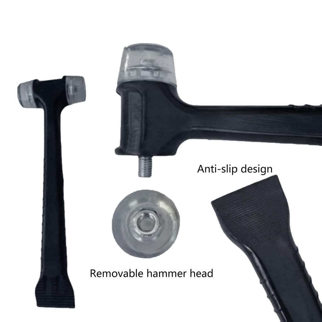 2 In 1 Rubber Hammer Double Face for Installing Floor Tiles Furniture Watches Handmade for Jewelers Leather Craft