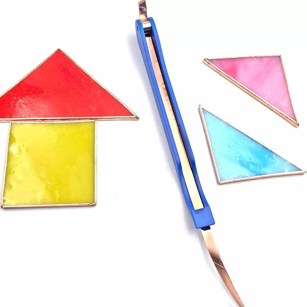 Narzędzie do folowania miedzią witraży Witraż Ręczne owijanie folią Akcesoria do szycia Folownik Too F7V8