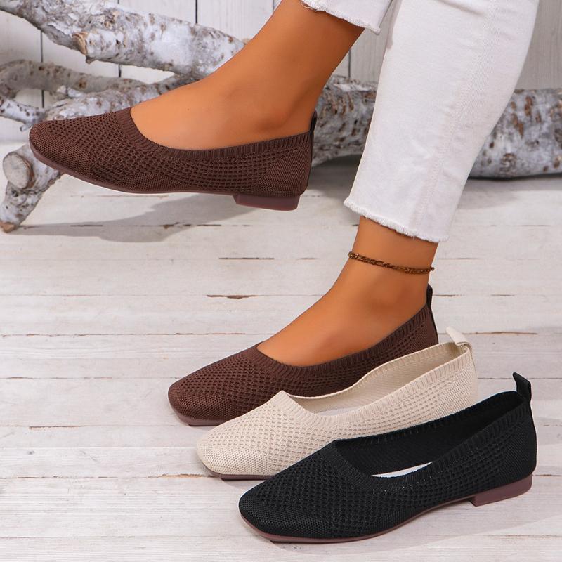Fashion Women Flats Shoes Spring Autumn New Fashion Shallow Loafers Shoes Comfortable Breathable Mesh Casual Barefoot Sneakers Women