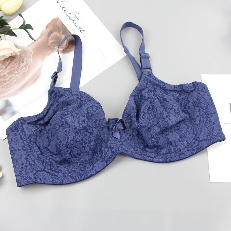 Bra Large Size Glossy Bra Comfortable Cooling Women's Bra Adjustment Underwear New Products