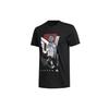 T Shirts Men's Black Crew Neck Moderate Straight Fit FM4775