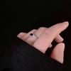 And Stunning Black White Textured Zircon Ring For Women And Men Adjustable Size Perfect For Use Daily