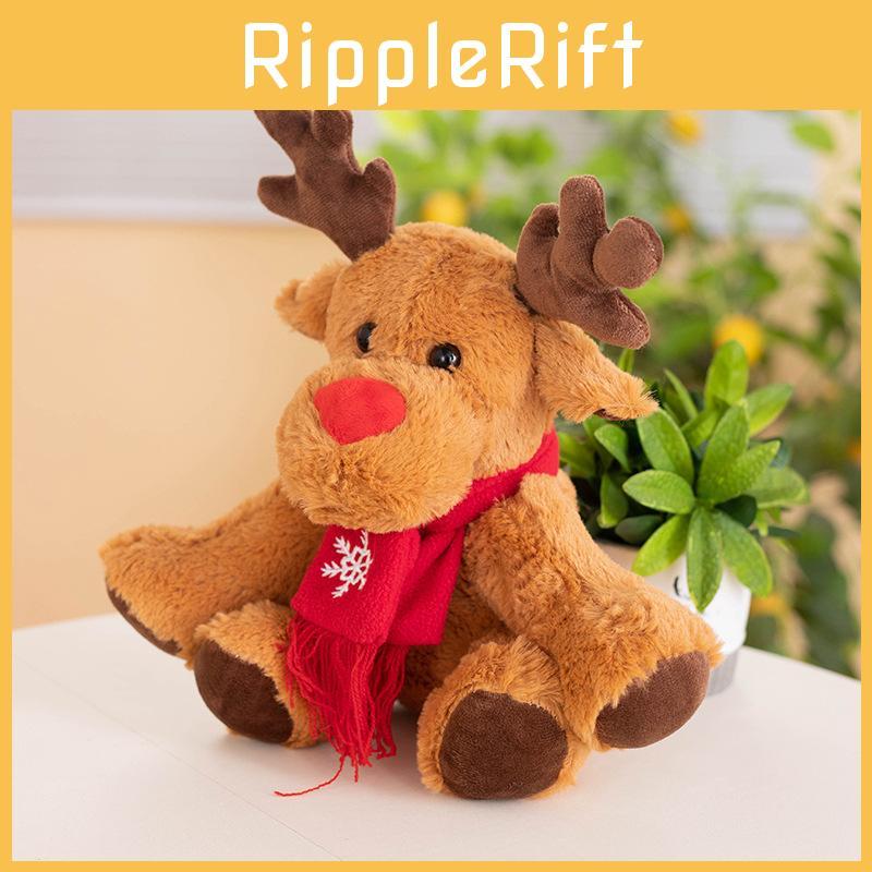 Elk Plush Christmas Toy Cartoon Stuffed Animal Toy Bedroom Decoration Gifts