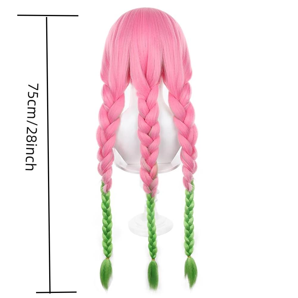Party event Anime Demon Killer wig Kanroji Mitsuri Cosplay golden short synthetic hair Kanroji Mitsuri wig