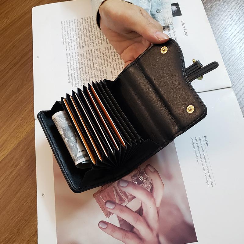 New D-Ring Crocodile Pattern Card Holder & Ladies Coin Purse: Short, Large Capacity, Folding, Anti-Demagnetization, Hot Zipper Design.