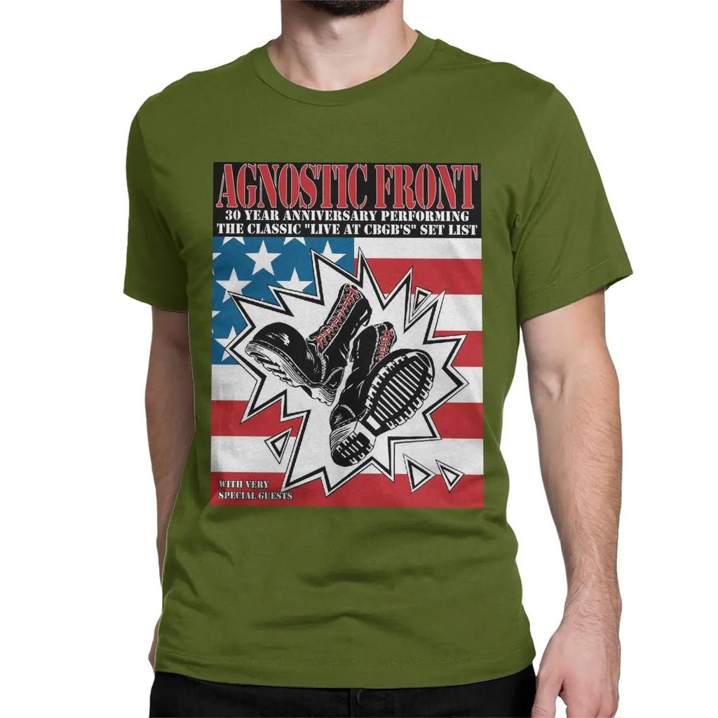 American Hardcore Punk Band Rock SKINHEAD BOOTS T-Shirts for Men Women Agnostic Front Humorous Cotton Tees  T Shirt Gift Clothes