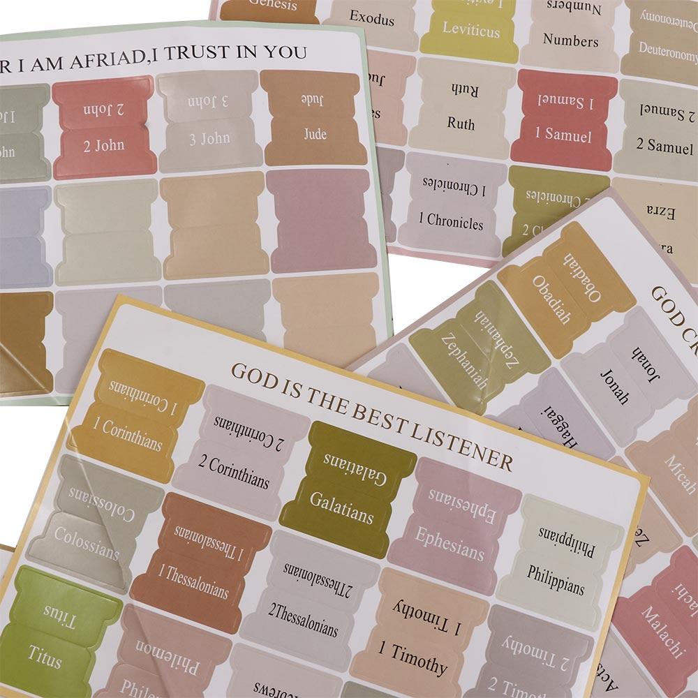 Removable Bible Sticker Writable Bible Label Personalized Bible Index  Bookmark