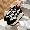 Spring New Little White Shoes Female Student Sports Shoes Internet Celebrity Casual Women's Shoes Versatile Thick-soled Leather Training Shoes