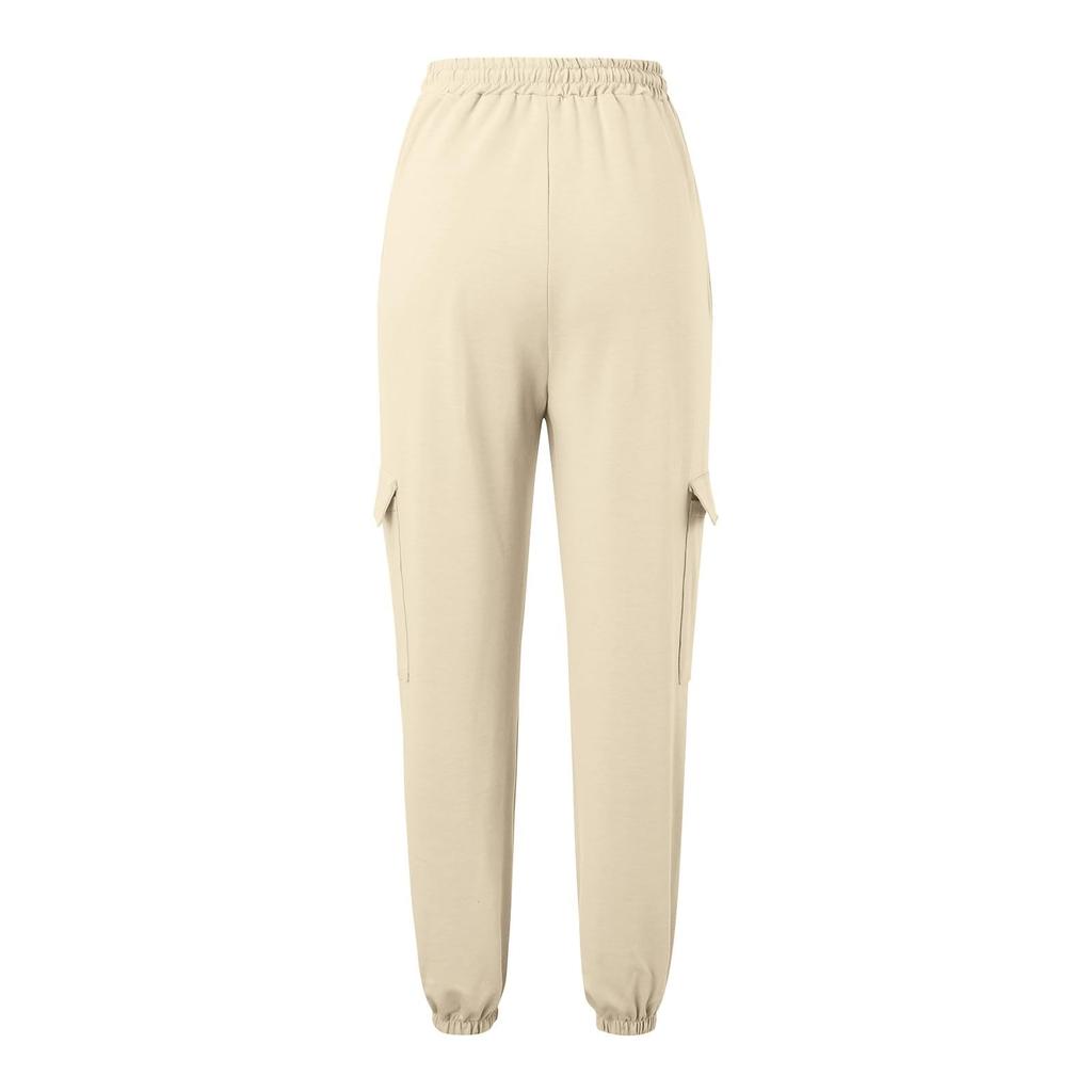 Women High Waist Pant Casual Long Pants Trousers With Pockets
