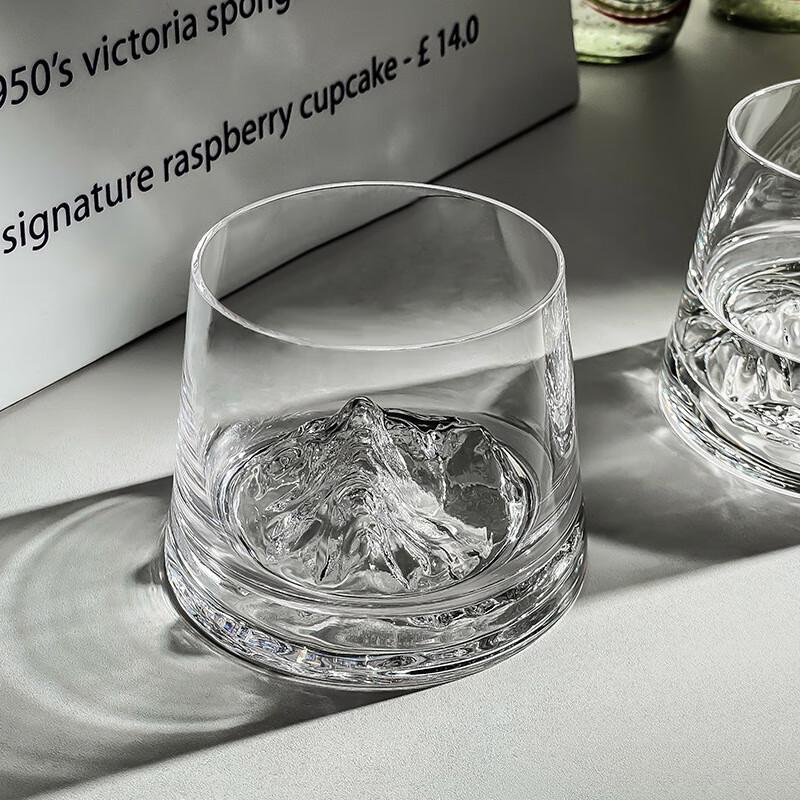 Deouxingguang Fuji Mountain Iceberg Glass Cup 250ml 2 Pcs