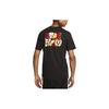 Nike Giannis Logo Graphic Print Crew Neck T-Shirt Men Tops Black FJ2316-010