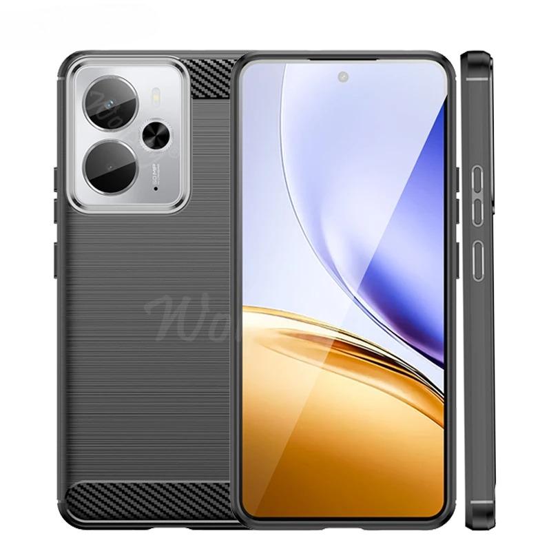 Soft TPU Funda For Realme 14 5G Case Anti-knock Silicone Carbon Fiber Back Cover For Realme 14 Case For Realme 14 Case 6.67 Inch