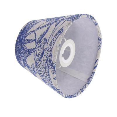 Iron Embroidered Lampshade Fabric Cover Table Home Decor Light Shades Tropical Flowers Lamp Lampshade Accessories