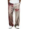 Herren Halloween Gestrickte Lange Hose mit Aufdruck für Feiertagskleidung