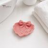 Small Item Storage Tray 3D Printed Bow Jewelry Tray, Heart Shape Ring Dish, Entryway Table Trays, Delicate Decorative Trinket Organizer for
