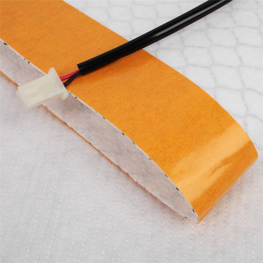 Univerzální 2ks 48×27cm Uhlíkové vlákno Auto Auto SUV Sedadlo Vyhřívané Vyhřívací Podložka