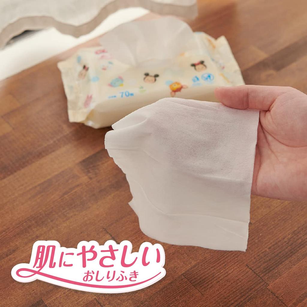 Baby Goon Baby Wipes Tap Rich 1680 Sheets Sheets X 24 In [Refill Wipes] Skin-friendly (70 Pieces) [Sold Case] <Disney Design>