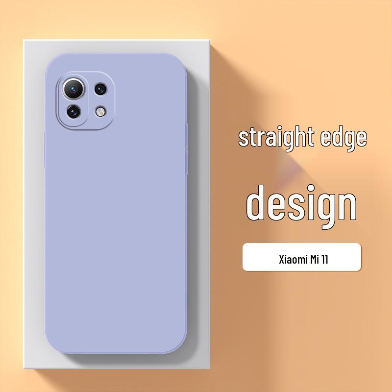 Xiaomi 11 Liquid Silicone Curved Screen Protective Phone Case