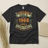 60. Geburtstag T-Shirt Geboren 1966 Geschenk 60 Jahre Altes T-Shirt Vintage Hergestellt in Gealtert
