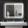 Bathroom Mirror with LED, 70 x 90 cm, 3 Light Colors, Anti-Fog, IP44