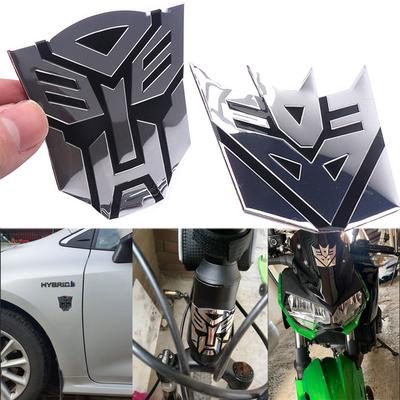 Araba Styling 3D Araba Çıkartmaları Serin Autobotlar Logo Çıkartması Motosiklet Bisiklet Araba Dekorasyon