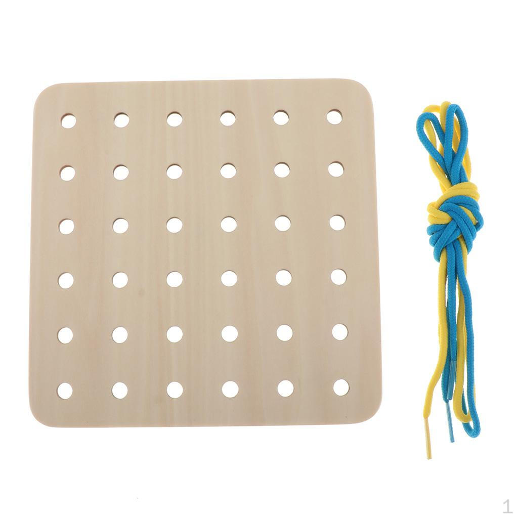 Montessori Cord Threading Educational Toy for Children And Toddler Blank