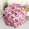 1pc Panda Party Auto Open/close, All-Season Portable Folding Umbrella for Women & Men, Travel, Everyday, Formal Events - 121