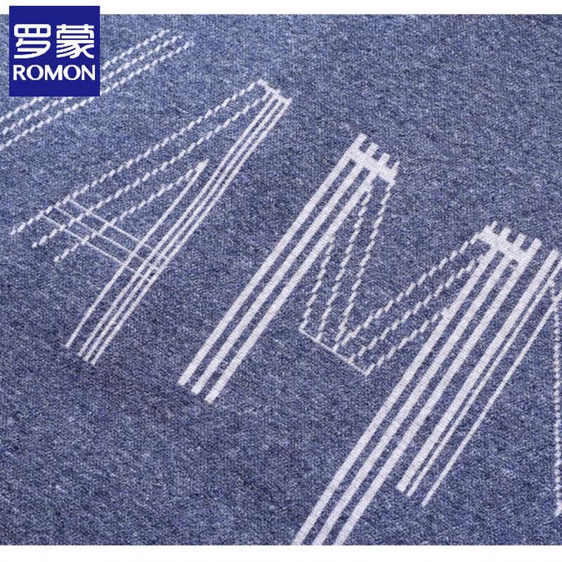 Romon Men's Fake Two-Piece Shirt Collar Casual Shirt