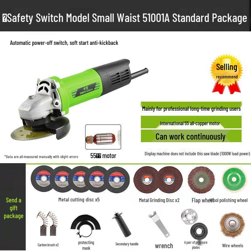 Adjustable Speed High-Power Electric Grinder and Polisher