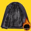 Men's Thickened Plush Jacket: Stylish Autumn/Winter Coat for Middle-Aged and Elderly Men