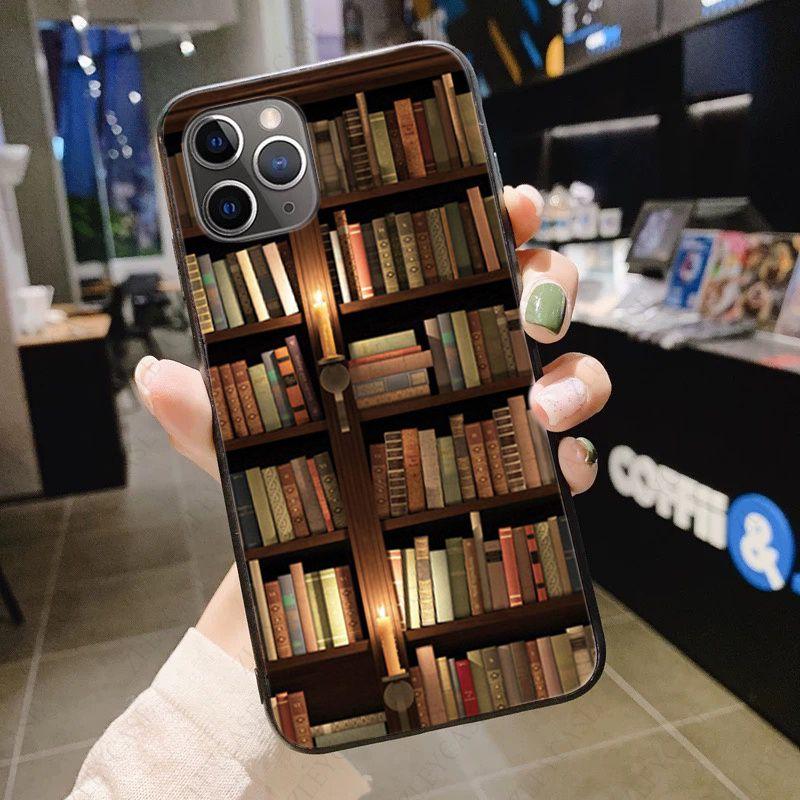 Library Books Card Phone Cover For Iphone 12pro 13pro 11pro Max 5s SE 2020 6splus 7 8plus X Xr Xsmax 12mini 13mini Cases Coque